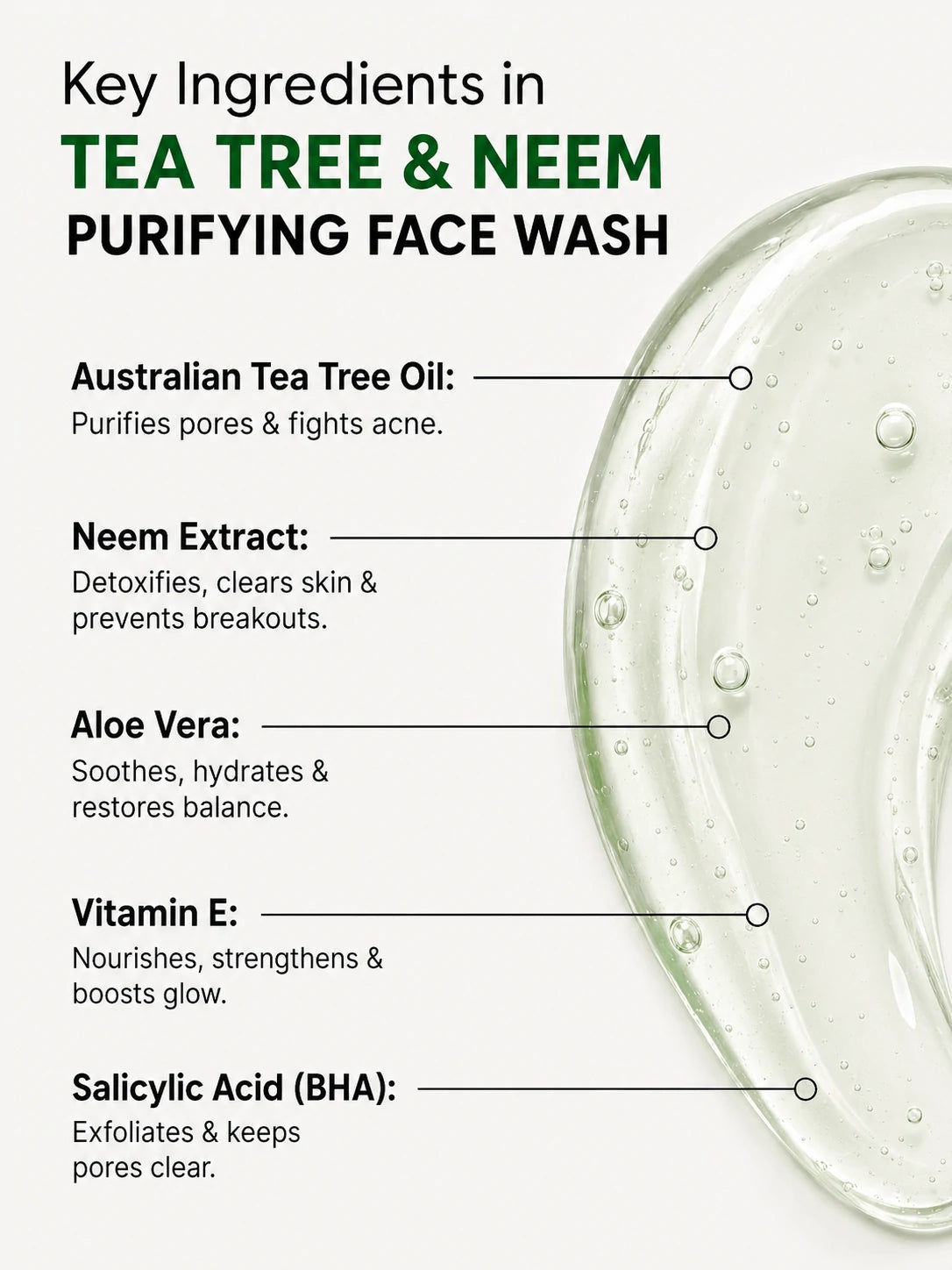 Kleen Tea Tree & Neem Purifying Face Wash